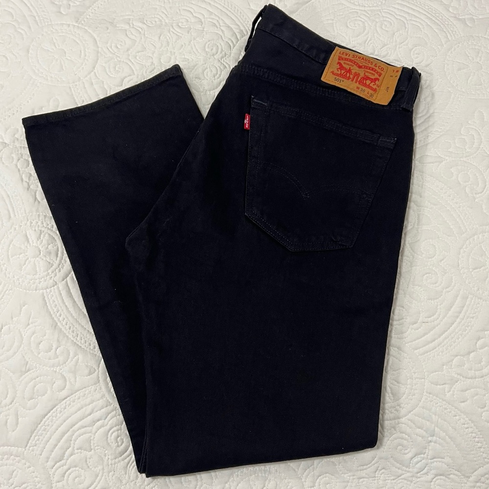 🔥 Levi’s 501 Original Fit Black Jeans | Men’s SIZE 36x30 🔥 EUC